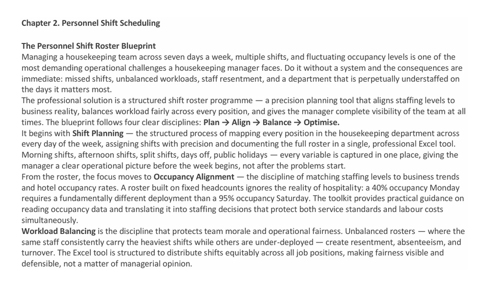 29. Hotel Housekeeping Management — Operational Systems eBook