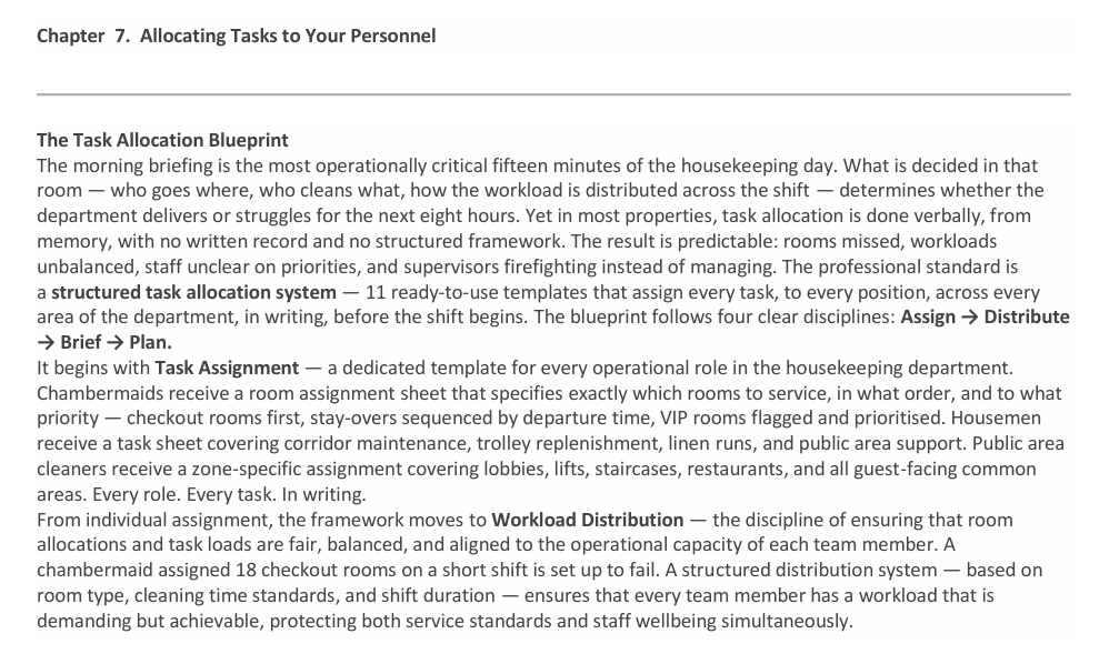 29. Hotel Housekeeping Management — Operational Systems eBook