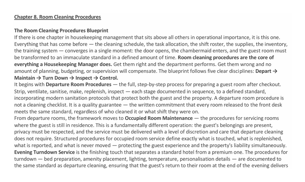 29. Hotel Housekeeping Management — Operational Systems eBook