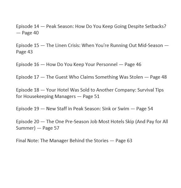 29B. What the Manual Never Told You — A Housekeeping Manager's Real Education | eBook