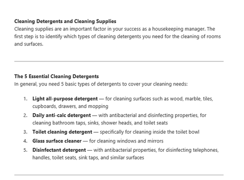 03. Cleaning Supplies Toolkit for Housekeeping Managers
