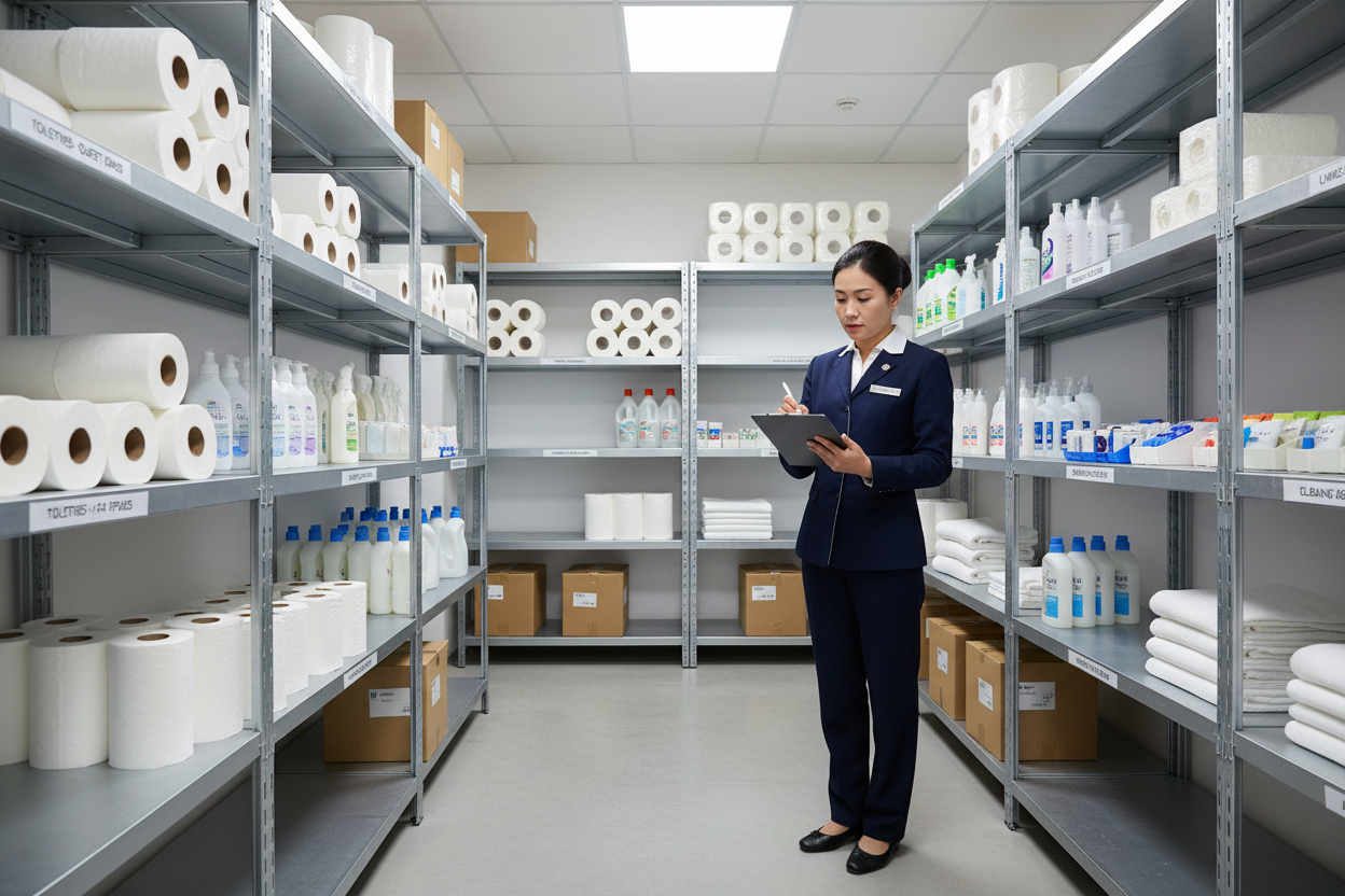 Housekeeping Stock Inventory Template – Guest, Paper & Cleaning Supplies