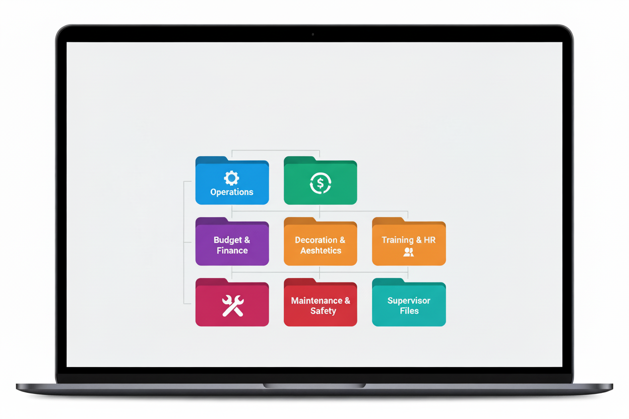 Housekeeping Management Operational System - Digital Folder Tree